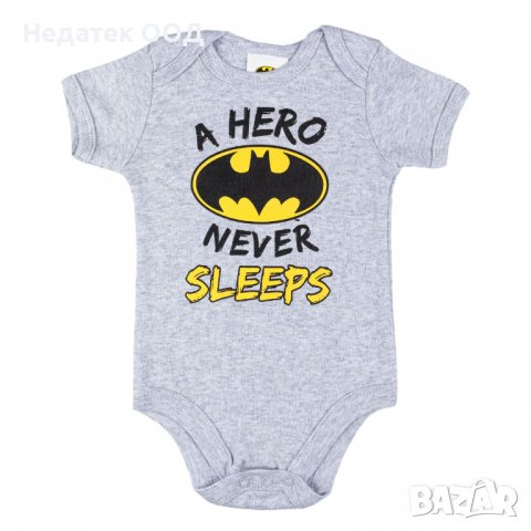 Бебешко боди за момче Батман,Памучно, 18- 24 м, Сиво