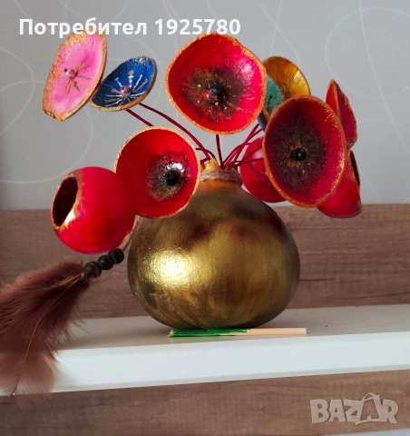 цветя с ваза 