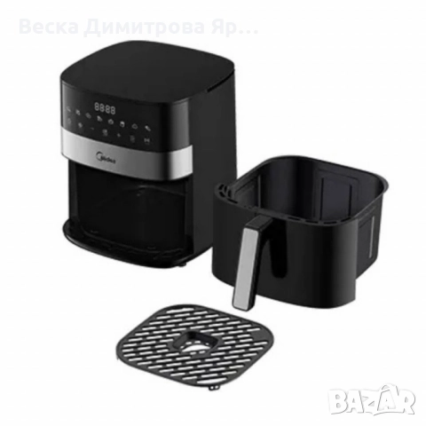 Еър фрайър Midea MF-CN65E2 - За готвене с горещ въздух, снимка 11 - Фритюрници - 51708782