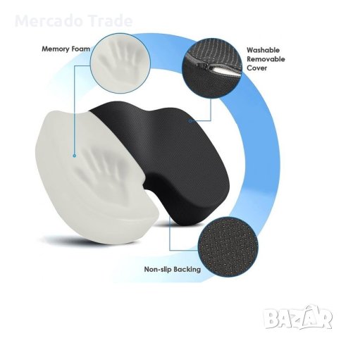 Анатомична възглавница Mercado Trade, Възглавница за стол или седалка, снимка 4 - Възглавници - 43820196