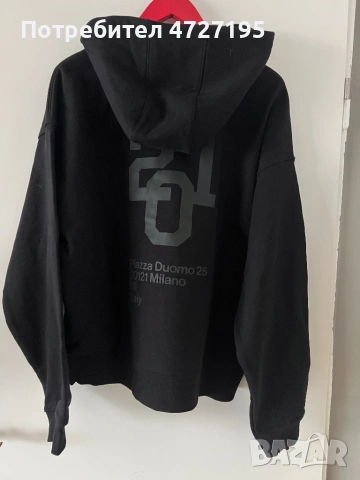 Мъжко черно Hoodie от Н&М , снимка 2 - Суичъри - 53338402