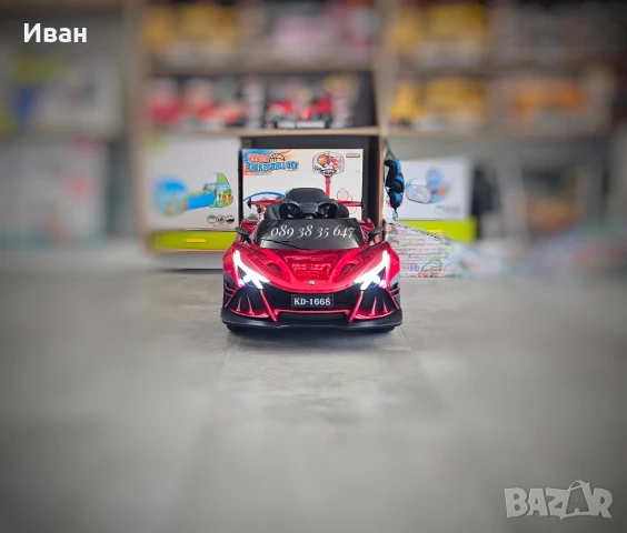 ТОП ЦЕНА!НОВО!Акумулаторна кола Flash RED с 4Х4,12V БАТЕРИЯ,меки гуми, снимка 5 - Електрически играчки - 50993794