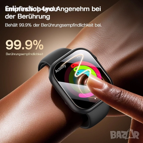 Кейс + Стъклен Протектор за Apple Watch Series 11 - 42mm и 46mm, снимка 5 - Смарт гривни - 52554257