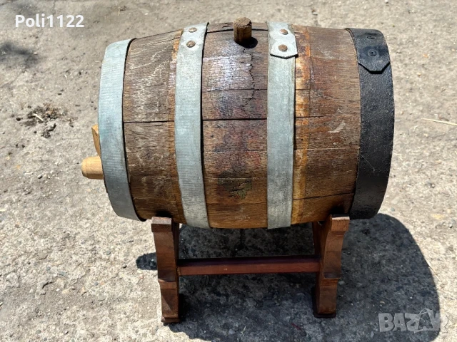 Дървено буре,бъчва, снимка 4 - Декорация за дома - 50736458