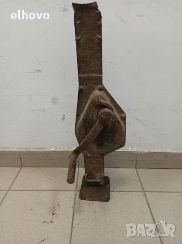 Стар механичен крик за железопътни релси, тип 'Латерна' 3DIN 7355 PFAFF 1943г, снимка 5 - Антикварни и старинни предмети - 32307853