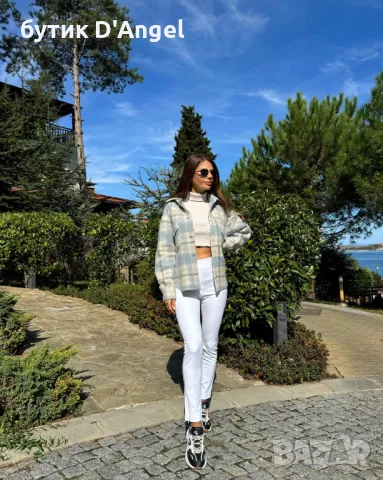 FOTEVA FASHION HOUSE връхна риза синя, снимка 4 - Ризи - 47438595