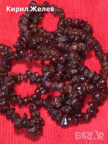 КОЛИЕ НАТУРАЛЕН ТЪМНО-ЧЕРВЕН ГРАНАТ РЯДКО 71611, снимка 11 - Колиета, медальони, синджири - 29546529