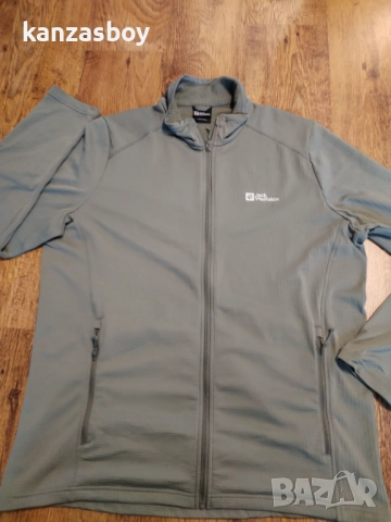 Jack Wolfskin Men's Fleece Jacket - ГОЛЯМО мъжко горнище 3ХЛ, снимка 6 - Спортни дрехи, екипи - 52296071
