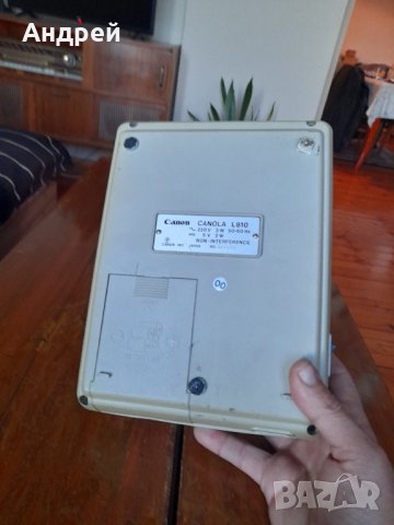 Стар калкулатор Canon Canola L810, снимка 7 - Антикварни и старинни предмети - 43383341