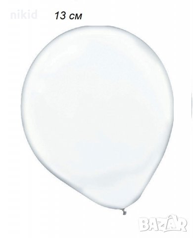 Прозрачен безцветен балон 13 см PVC обикновен латекс латексов за хелий и газ
