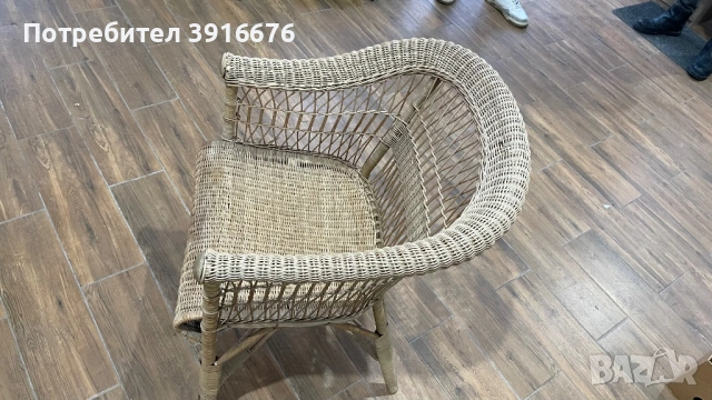 Ратанова маса + стол, снимка 3 - Градински мебели, декорация  - 53479339