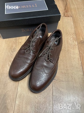 Мъжки обувки Borelli 45 номер естествена кожа, снимка 3 - Официални обувки - 43409008