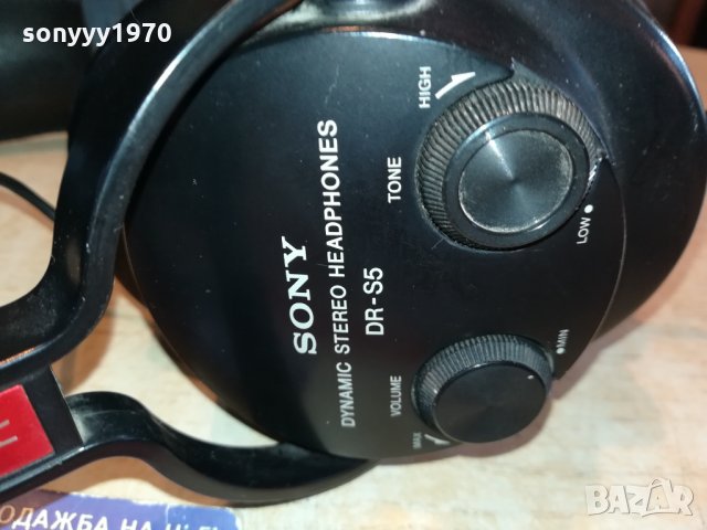 SONY DR-S5 HIFI HEADPHONES-ВНОС SWISS 2012211222, снимка 14 - Слушалки и портативни колонки - 35196650