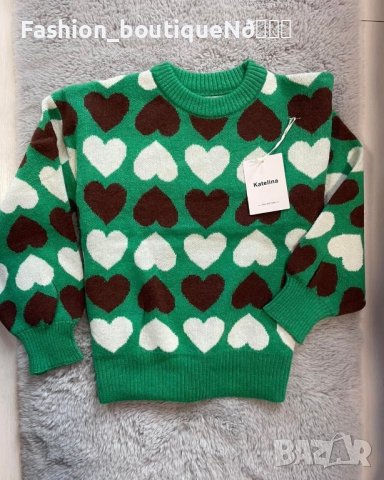 Дамски пуловер на сърчица  , снимка 7 - Блузи с дълъг ръкав и пуловери - 43899648