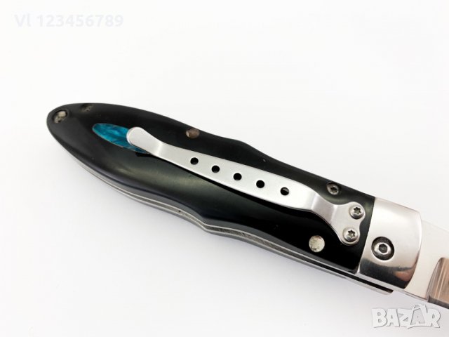 Сгъваем полуавтоматичен джобен нож Buck (черен), снимка 4 - Ножове - 28196479