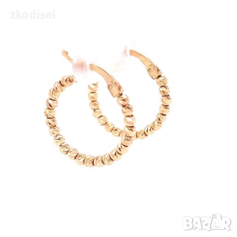 Златни обеци 2,98гр. 14кр. проба:585 модел:20283-1, снимка 2 - Обеци - 43275773