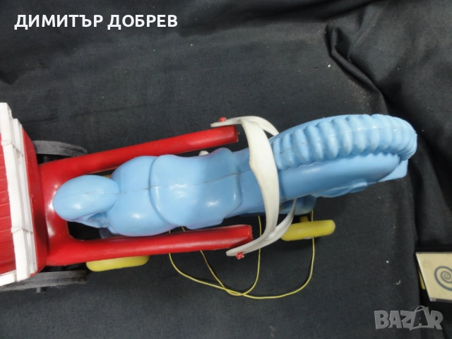 СТАРА РЕТРО СОЦ УНГАРСКА ПЛАСТМАСОВА ИГРАЧКА КОН С КАРУЧКА DMSZ, снимка 9 - Колекции - 52752841