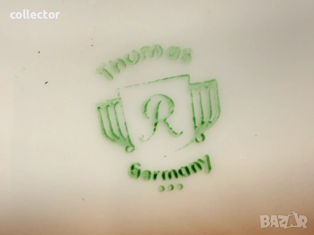 Немски порцеланов чайник със посребрено / сребърно фолио №7866, снимка 8 - Антикварни и старинни предмети - 53475673