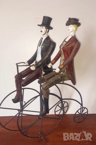 Стари дървени големи фигури ,ръчна изработка, снимка 8 - Декорация за дома - 51032325