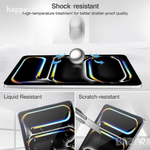 Стъклен протектор за таблет Huawei Honor Lenovo Apple iPad Samsung Xiaomi Nokia, снимка 3 - Таблети - 23286381