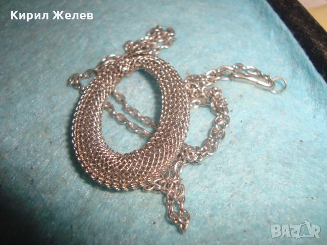 СРЕБРИСТО АРТ - НУВО МЕДАЛЬОНЧЕ КОЛИЕ с ФИНА ВЕРИЖКА 16651, снимка 5 - Колиета, медальони, синджири - 35273875