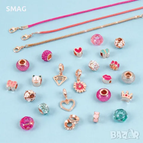 Комплект за правене на гривни Make it Real Think Pink S_1234135, снимка 2 - Образователни игри - 49210368