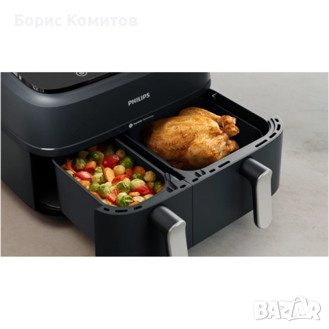 Двоен фритюрник без масло Philips Airfryer Series 3000 NA351/00, снимка 4 - Фритюрници - 52527624