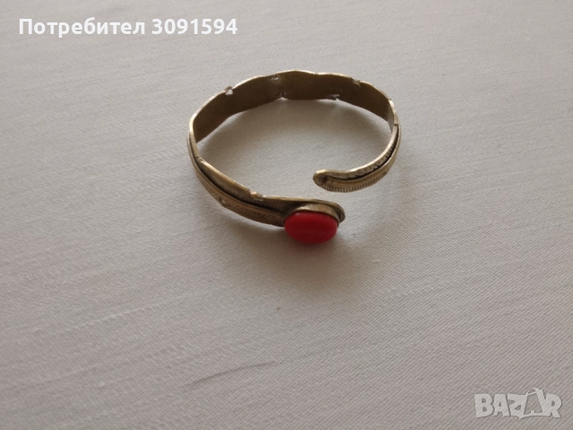 Винтидж индийска гривна със корал , снимка 8 - Гривни - 51933611