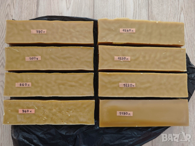 Натурален чист пчелен восък - тройно претопен (собствено производство)