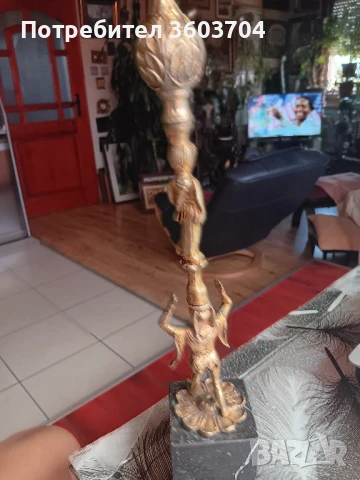 бронзова  статуетка, снимка 2 - Антикварни и старинни предмети - 51364272