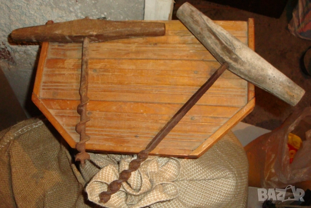 Стари ръчни свредели арт ,винтидж,етно, снимка 2 - Антикварни и старинни предмети - 52802341