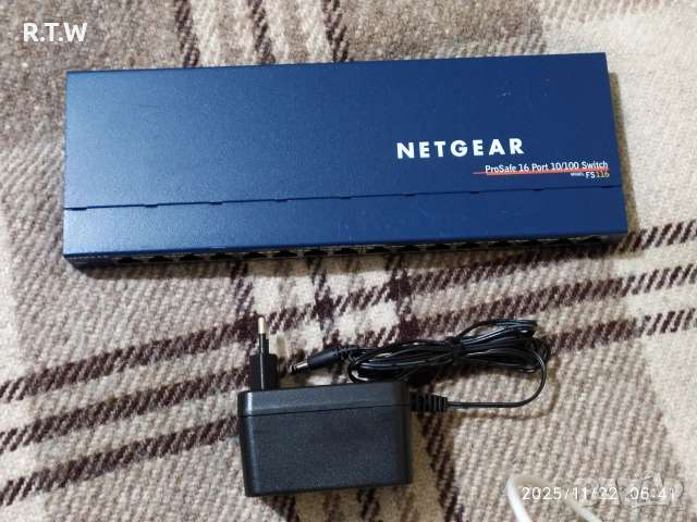 Netgear ProSafe 16-Port, 10/100, Switch , снимка 15 - Суичове - 52668897