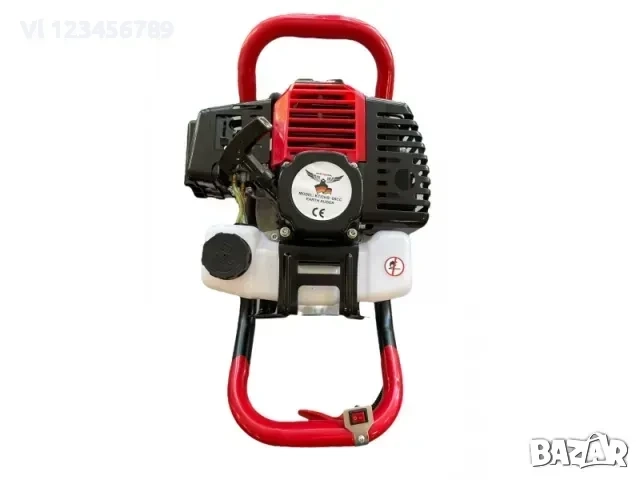 KRAFTROYAL-Моторен Бензинов Свредел за дупки 68 куб, свредло, колове, огради, лозя, дръвчета, снимка 3 - Градинска техника - 52258027