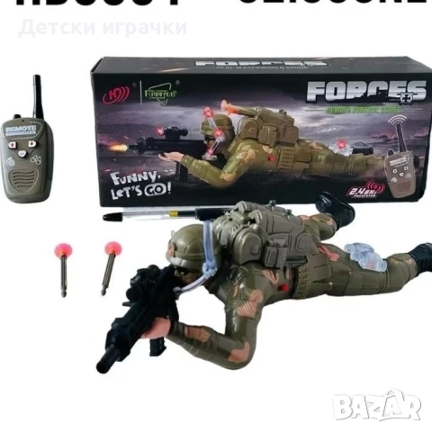 Детска играчка Пълзящ войник с дистанционно управление  