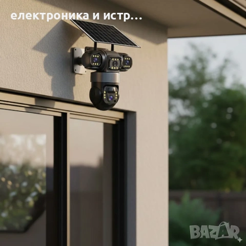 Четворна соларна 4G камера , снимка 4 - Камери - 53352589