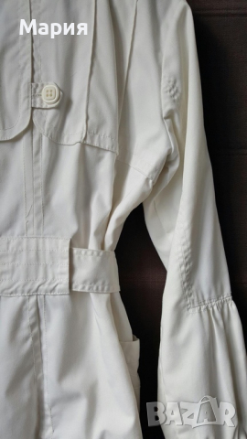 Бял тренчкот Vero Moda, снимка 4 - Шлифери - 36392940