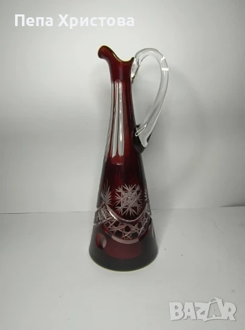 Гарафа от двуслоен оловен кристал  