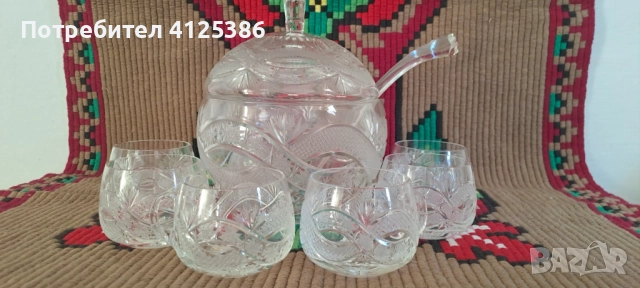 Кристален сервиз за боле