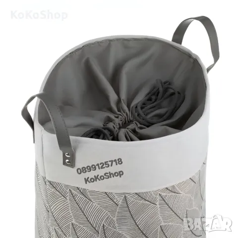 Кош за пране-Ø35x45 см./кош за дрехи/текстилен кош за пране, снимка 3 - Други - 50321810