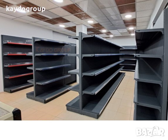 Крайстенен и островен метален стелаж - НАЛИЧНИ, НОВИ RAL7016 TXT МАТ, снимка 9 - Стелажи и щандове - 43712314