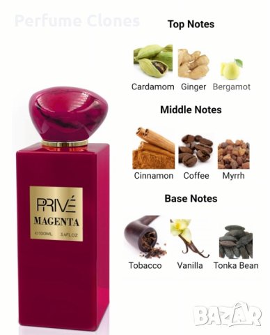 Унисекс Парфюм Prive Magenta EDP 100ml , снимка 3 - Унисекс парфюми - 43347991