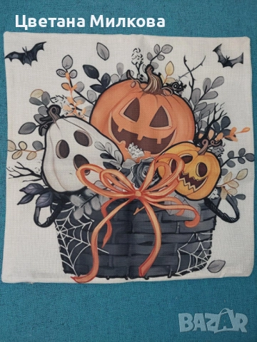 Калъфки за Хелоуин 45 на 45 см, снимка 2 - Възглавници - 52162323