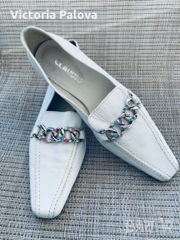 Красиви модерни обувки-лоуфъри CLAUDIO Италия, снимка 9 - Дамски ежедневни обувки - 32502240