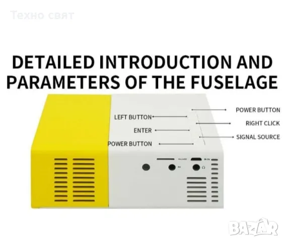 Проектор за Домашно кино,мултимедия ,рисуване HDMI/1080P/100инча/LED, снимка 7 - Плейъри, домашно кино, прожектори - 47695689