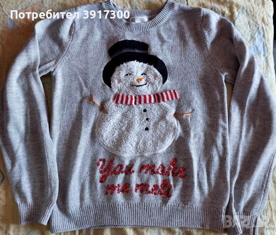 Коледни пуловери х 10 лв НМ и LC Waikiki, снимка 4 - Детски Блузи и туники - 43423614