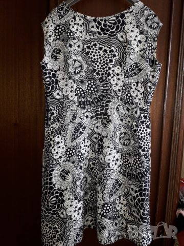 Дамска рокля без ръкав бяло и черно, снимка 3 - Рокли - 29072488