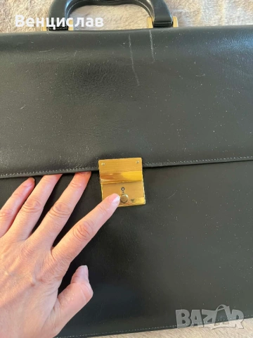 Мъжка бизнес чанта от телешка кожа, снимка 4 - Чанти - 53012801