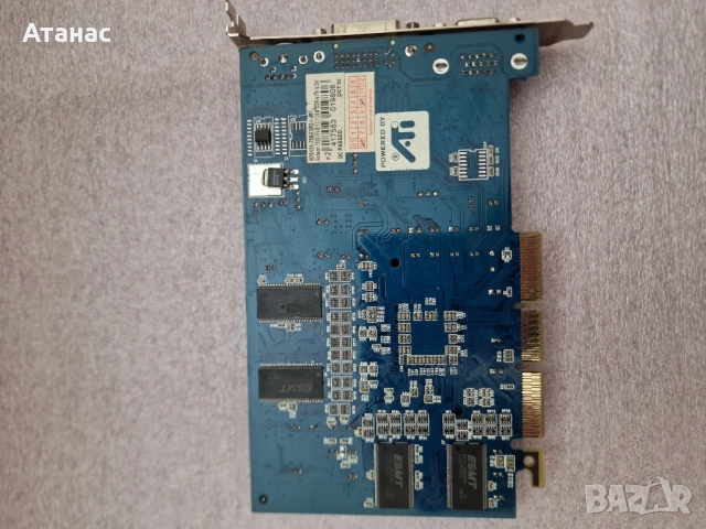 ATI 7500 128mb 128bit Колекционерска за ретро гейминг, снимка 2 - Видеокарти - 51690454