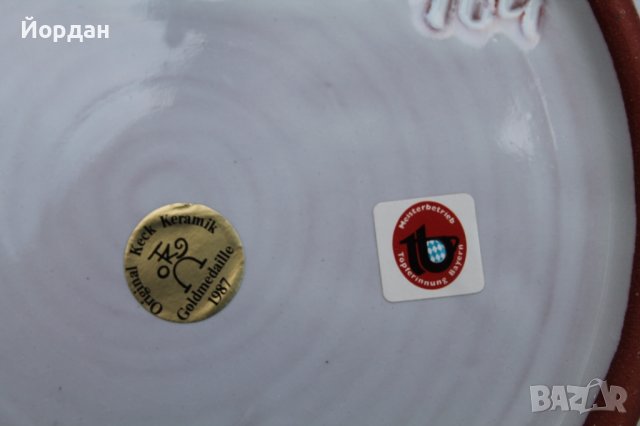 Немска керамична чиния , снимка 10 - Колекции - 43367012