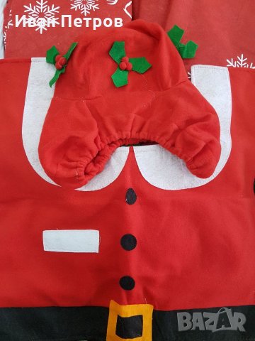 Коледен комплект за тоалетна, снимка 3 - Декорация за дома - 34633690